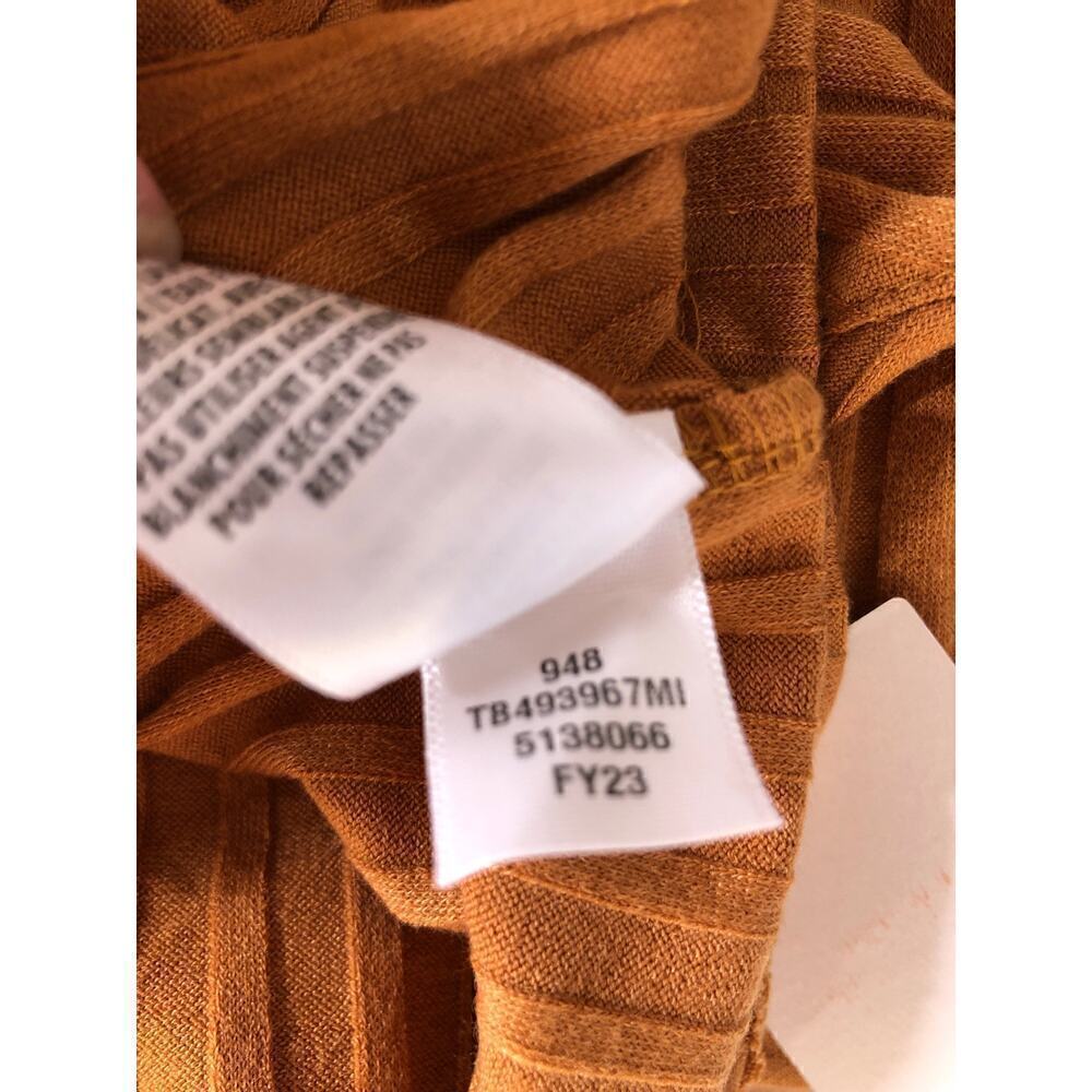 Treasure & Bond Rib Cutaway Tank Top Sleeveless V-Neck Tan Adobe Brown NWT XXS - Picture 10 of 11